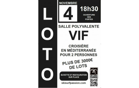 CARTON PLEIN POUR NOTRE LOTO DU 04/11/2023 